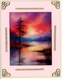 GlitterFilm and Vintage Hue 12 Card Kit Quiet Reflections