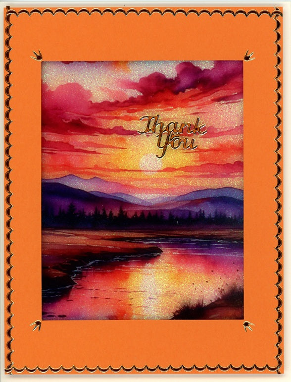 GlitterFilm and Vintage Hue 12 Card Kit Quiet Reflections