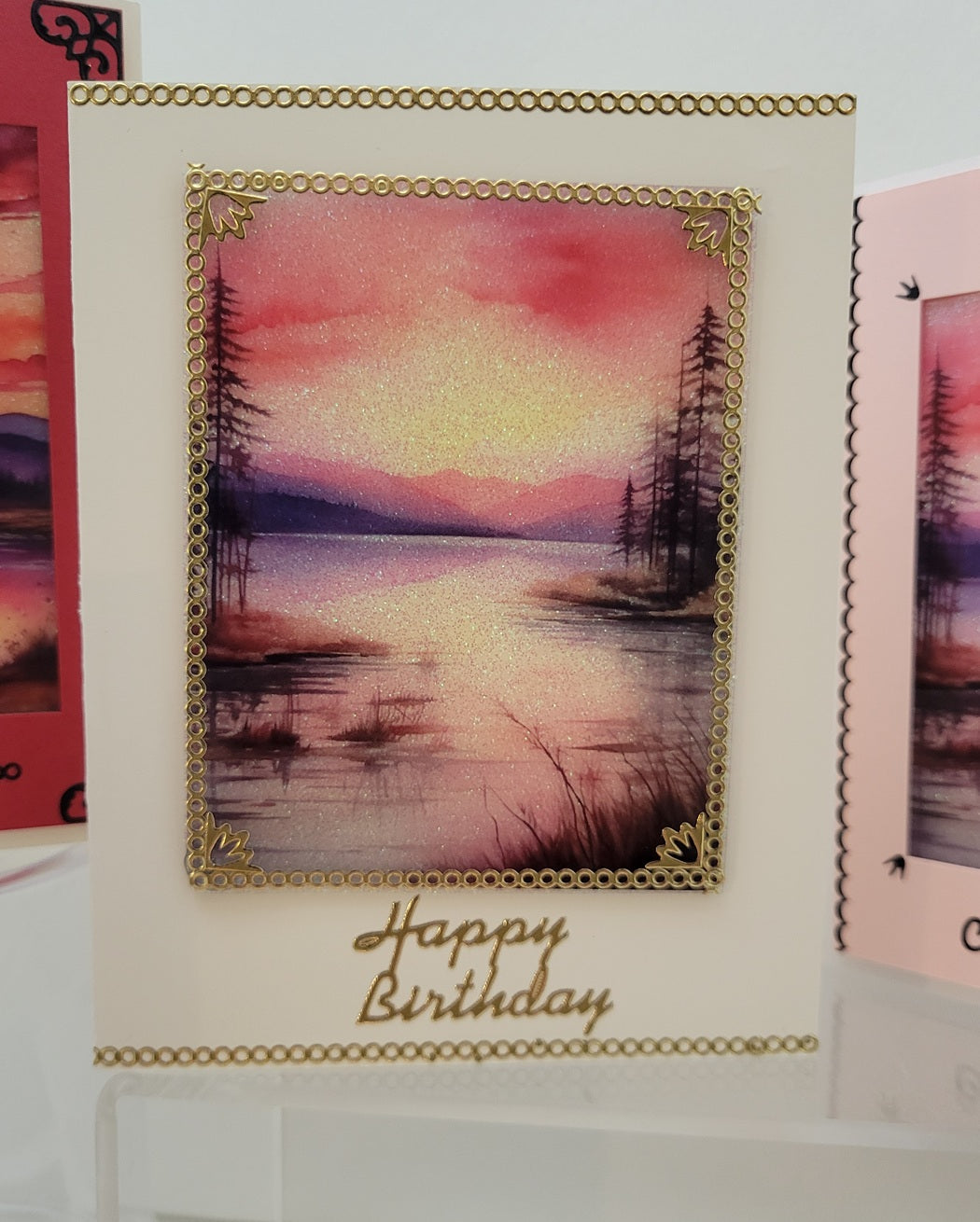 GlitterFilm and Vintage Hue 12 Card Kit Quiet Reflections