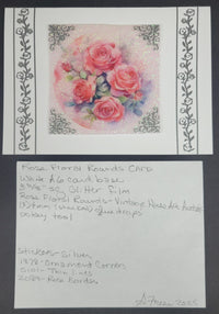 Rose Border Outline Sticker  2089