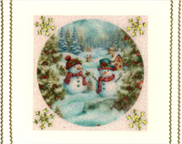 Snowmen Rounds, Vintage Hue Acetate