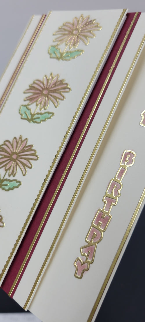 Happy Birthday (vertical) Outline Sticker  DD2422