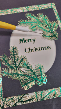 Spruce Boughs Outline Sticker  3784