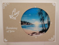 GlitterFilm and Vintage Hue 12 Card Kit Tropical Beach Rounds