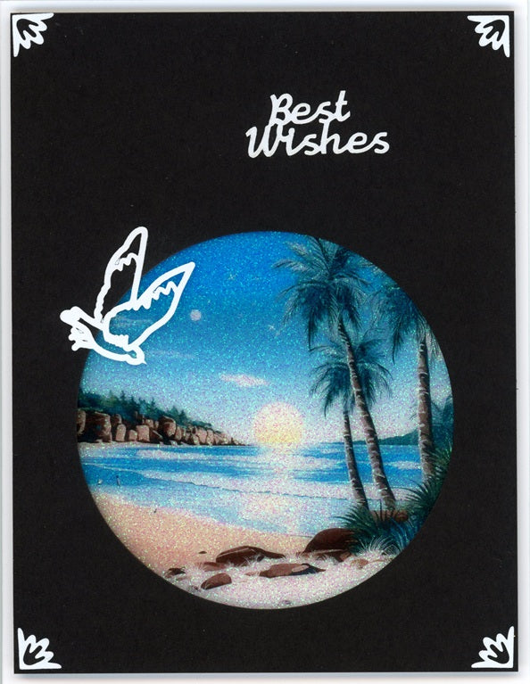 Tropical Beach Rounds Vintage Hue Acetate