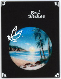 Tropical Beach Rounds Vintage Hue Acetate