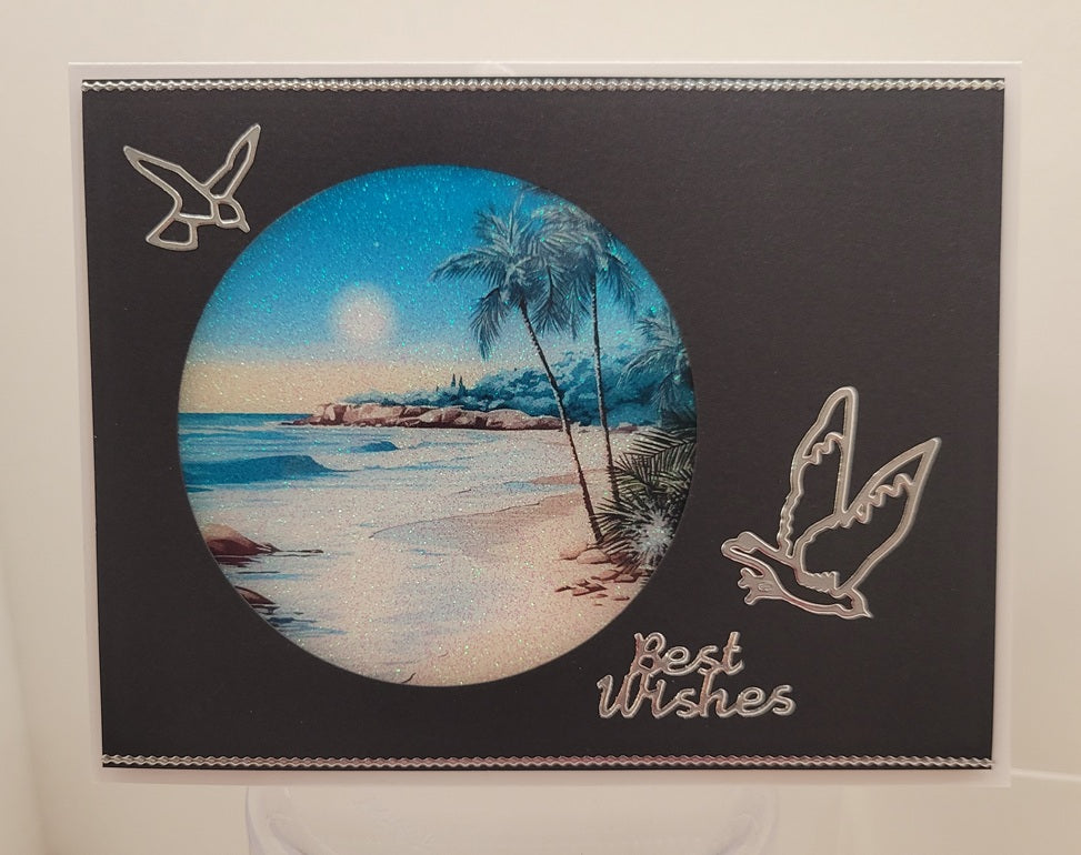 Tropical Beach Rounds Vintage Hue Acetate