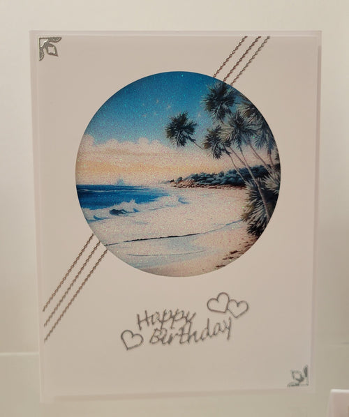 Tropical Beach Rounds Vintage Hue Acetate