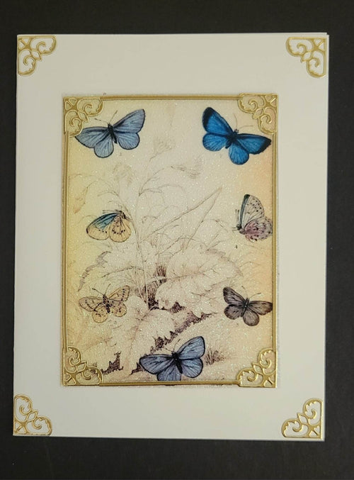 Vintage Butterflies 1, Vintage Hue Acetate
