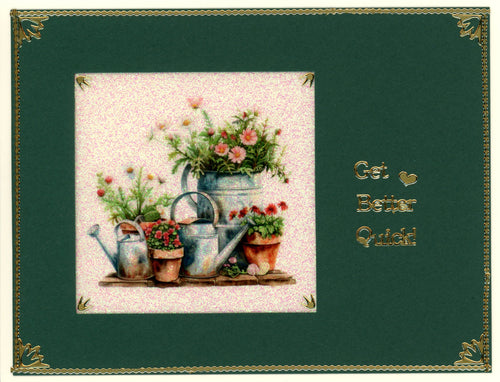 GlitterFilm and Vintage Hue 12 Card Kit Vintage Gardening Tools