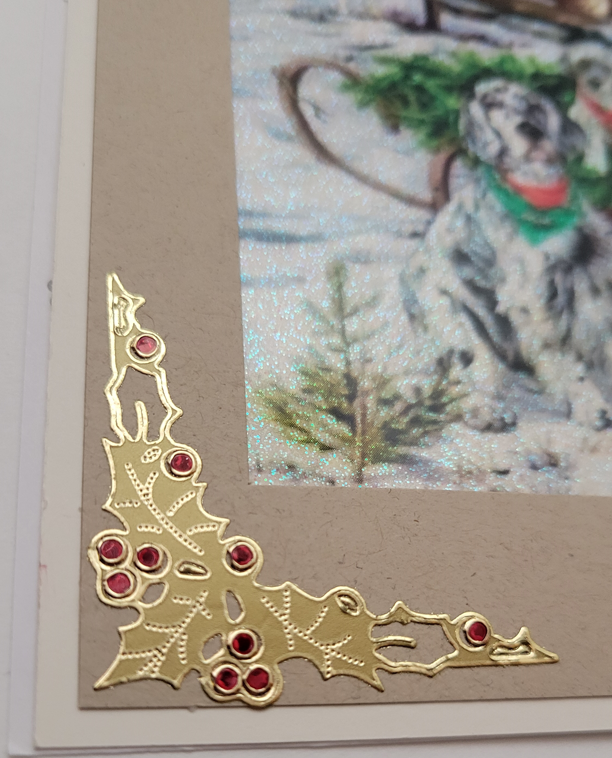 Vintage Dog Christmas Vintage Hue Acetate