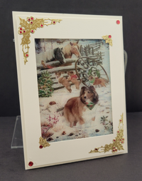 Vintage Dog Christmas Vintage Hue Acetate