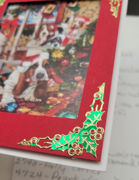 Vintage Dog Christmas Vintage Hue Acetate