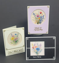 Wildflower Bouquet Squares, Vintage Hue Acetate