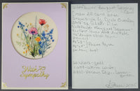 Wildflower Bouquet Squares, Vintage Hue Acetate