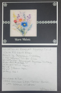 Wildflower Bouquet Squares, Vintage Hue Acetate