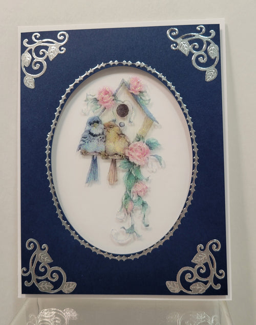 Winged Things 4 Bluebird Ovals, Vintage Hue Acetate