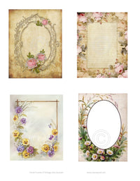 Floral Frame 4 Vintage Hue Acetate