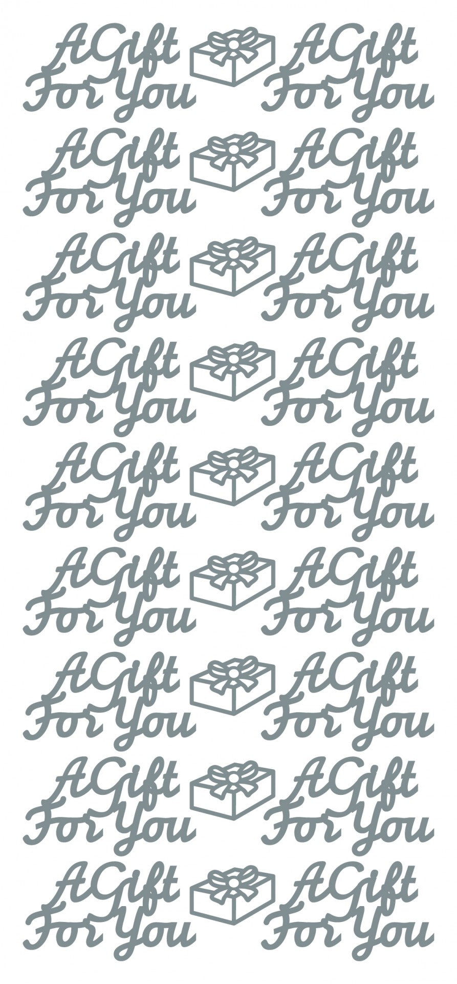 A Gift For You Outline Sticker  11455