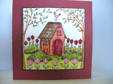 Spring Cottage Cut-N-Create Print AS-1166CCP