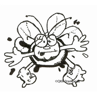 Splatted Bug Stamp 14502 D
