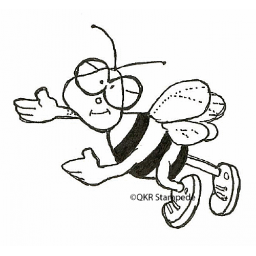 Bug with Glasses Stamp  Q 14503D