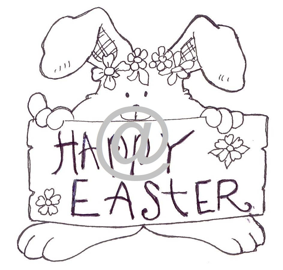Happy Easter Rabbit Cut-N-Create Print Q-14903CCP