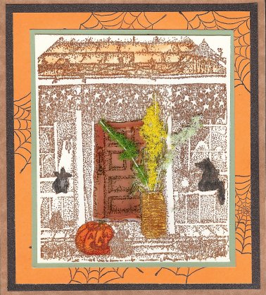 Autumn Porch Cut-N-Create Print AS-1645CCP
