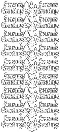 Season's Greetings w-trees Outline Sticker  1.791