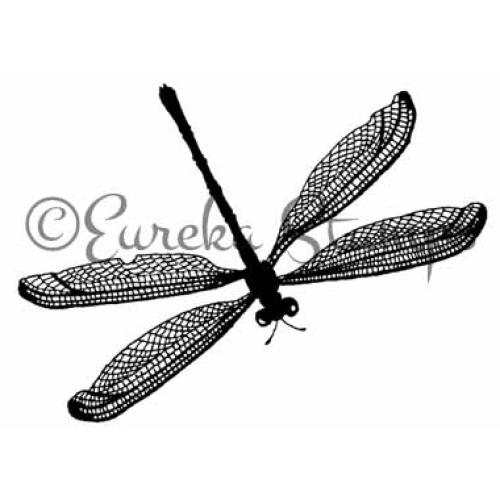 Small Dragonfly Art Rubber Stamp  1901H