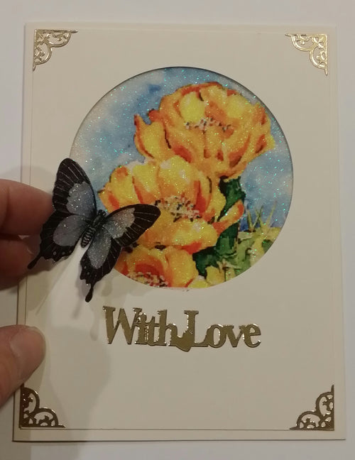 Cacti Flower Squares, Vintage Hue Acetate