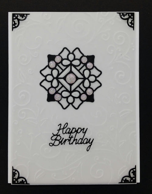 3D Geo Shapes Medallion (Mandala) Outline Sticker DD7505