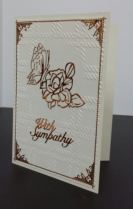 Butterflies and Flowers Outline Sticker  11920