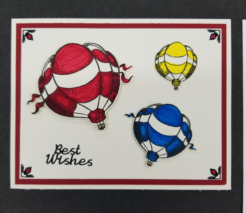 Up, Up, and Away (3 air balloons) Die Set 1555 Q