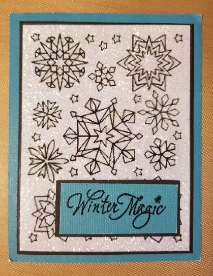 Snowflakes Art Acetate Background