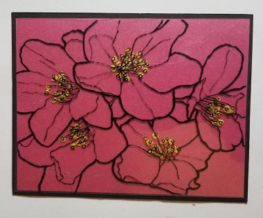 Wild Roses Art Acetate Background