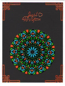 Mandala-Mandalistick Outline Sticker 8 Card Kit