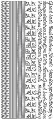 Sticker Outline Paper Outline Style Stickers (Peel Offs) Collections – Paper Crafting with ...