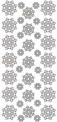 Snowflakes 2 Outline Sticker  3534