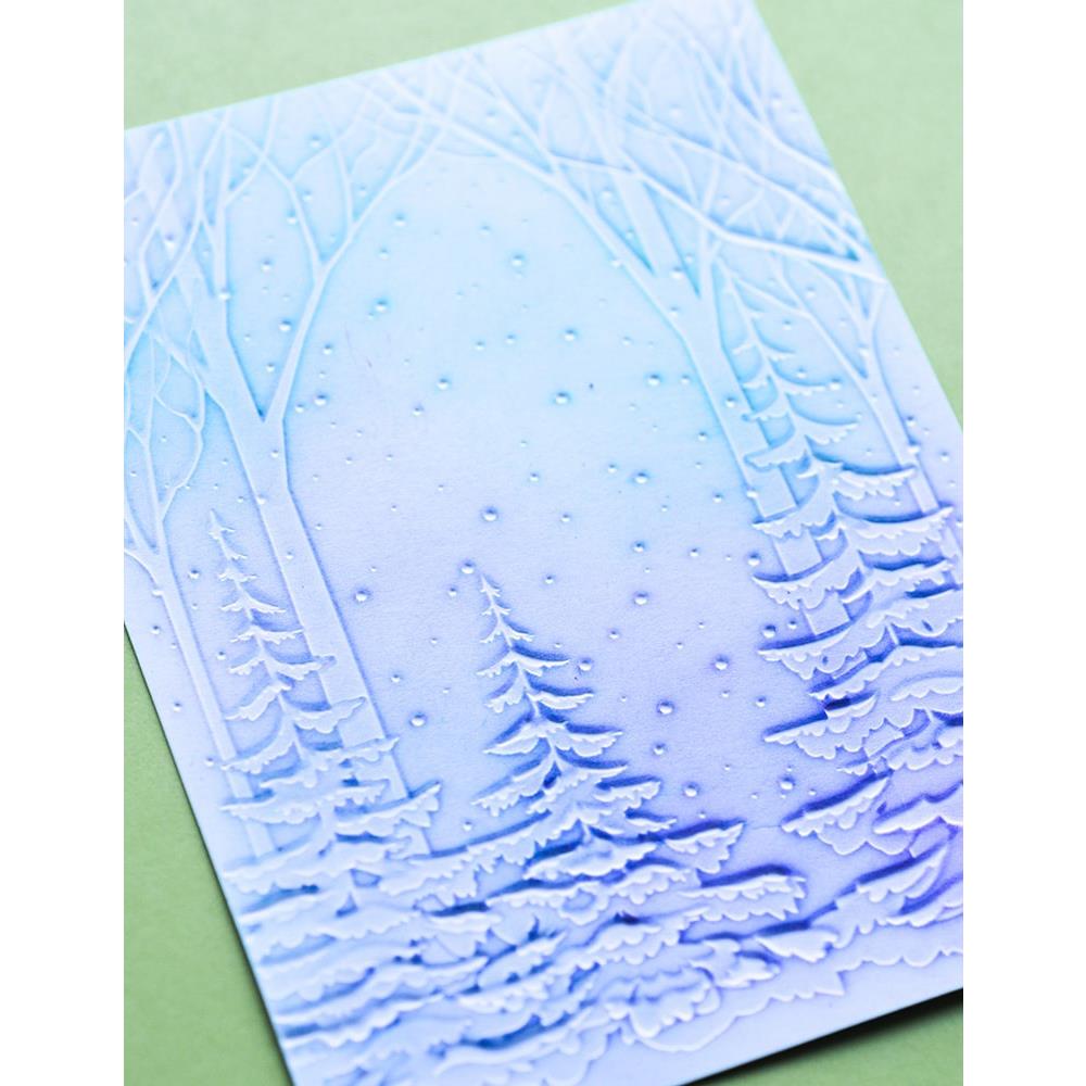 Embossing Folder, 3D Snowy Forest 637076