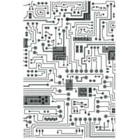 Embossing Folder, 3D Circuit 644743