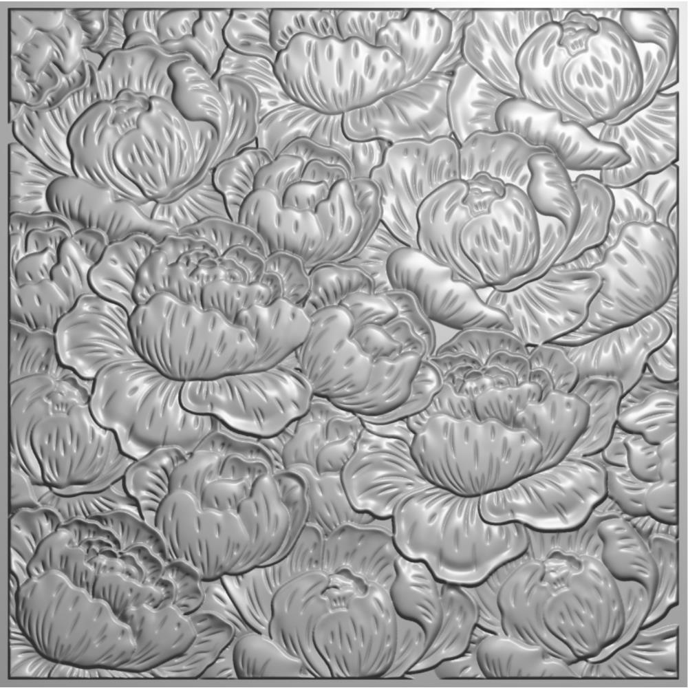 Sketched Floral 3D Embossing Folder