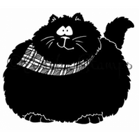 Black Fat Cat Stamp 8310 K