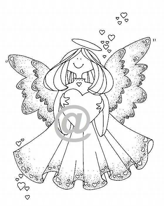 Heart Angel Cut-N-Create Print ES-9904CCP