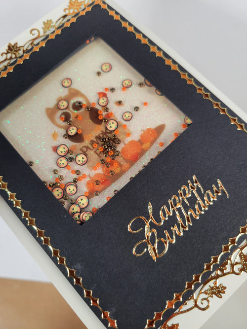 Autumn Owl Squares, Vintage Hue Acetate