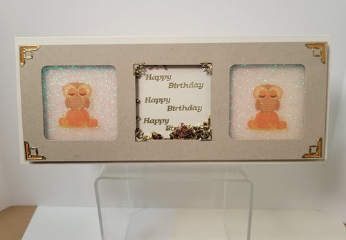 Autumn Owls, Slimline Vintage Hue Acetate