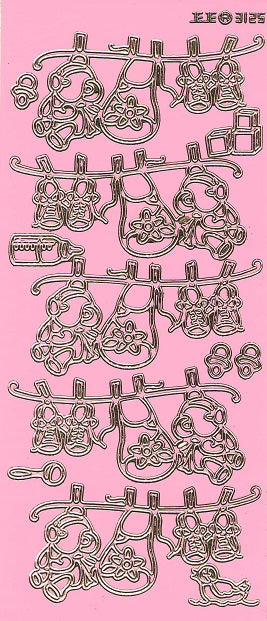 Baby Clothing Line Outline Stickers 3125 – Paper Crafting with STAMP ON IT