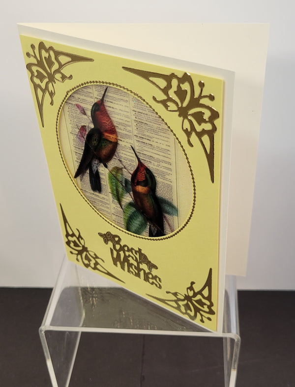 Best Wishes large Greeting Outline Sticker 1708