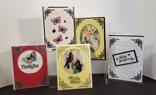 Butterfly Corner Design Outline Sticker  3932