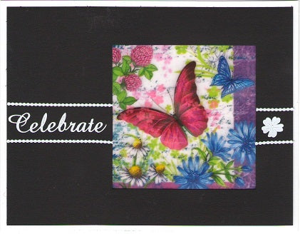 Vintage Hues Vellum, Butterfly Daisies